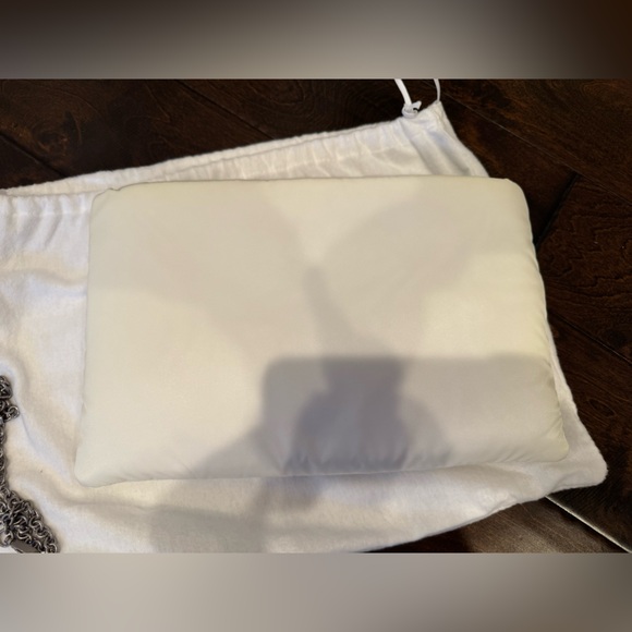 100% Authentic Prada White Clutch Bag with Strap - Picture 7 of 12